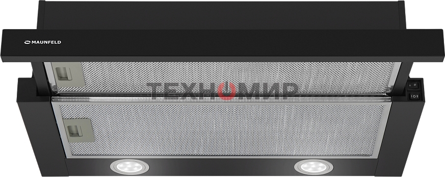 Вытяжка встраиваемая Maunfeld VS Light 50 черный, 50 см, 520 куб. м/ч, 56 дБ