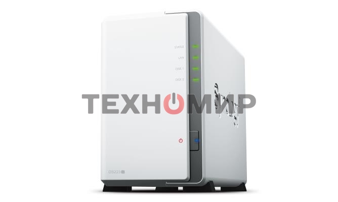 СХД настольное исполнение SYNOLOGY 2BAY NO HDD DS223J