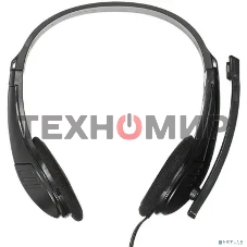 Гарнитура проводная с микрофоном Oklick HS-M150 черный 2.2м накладные оголовье (NO-003N)