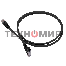 Патч-корд LANMASTER LSZH UTP cat.6, 5.0 м, черный