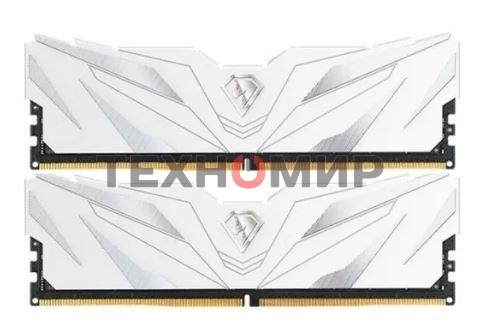 Оперативная память NETAC, DDR4, 16GB (2x8GB), 3600MHz, CL18, DIMM, с радиатором, белый