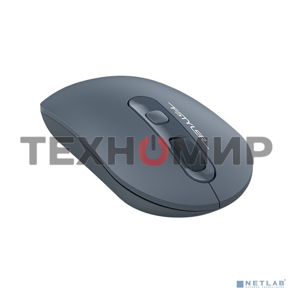 Мышь беспроводная A4Tech Fstyler FG20 пепельный/синий, 2000 dpi, радиоканал, USB, кнопки - 4