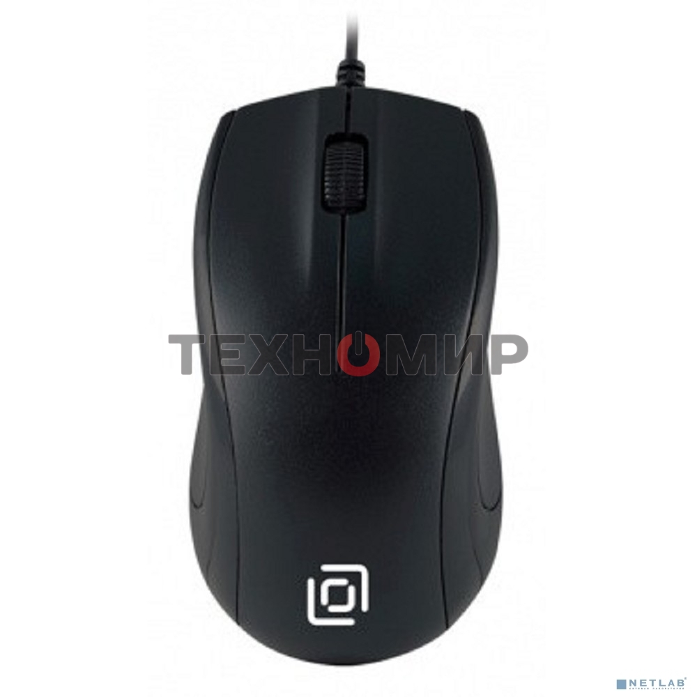 Мышь проводная Oklick 185V2 черный, 1200 dpi, USB, кнопки - 3