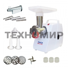 Мясорубка электрическая Аксион М33.04,1500 Вт, произ. 100 кг/час, приставки-соковыжималка, 