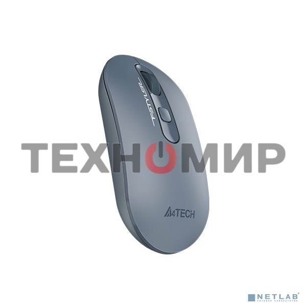 Мышь беспроводная A4Tech Fstyler FG20 пепельный/синий, 2000 dpi, радиоканал, USB, кнопки - 4