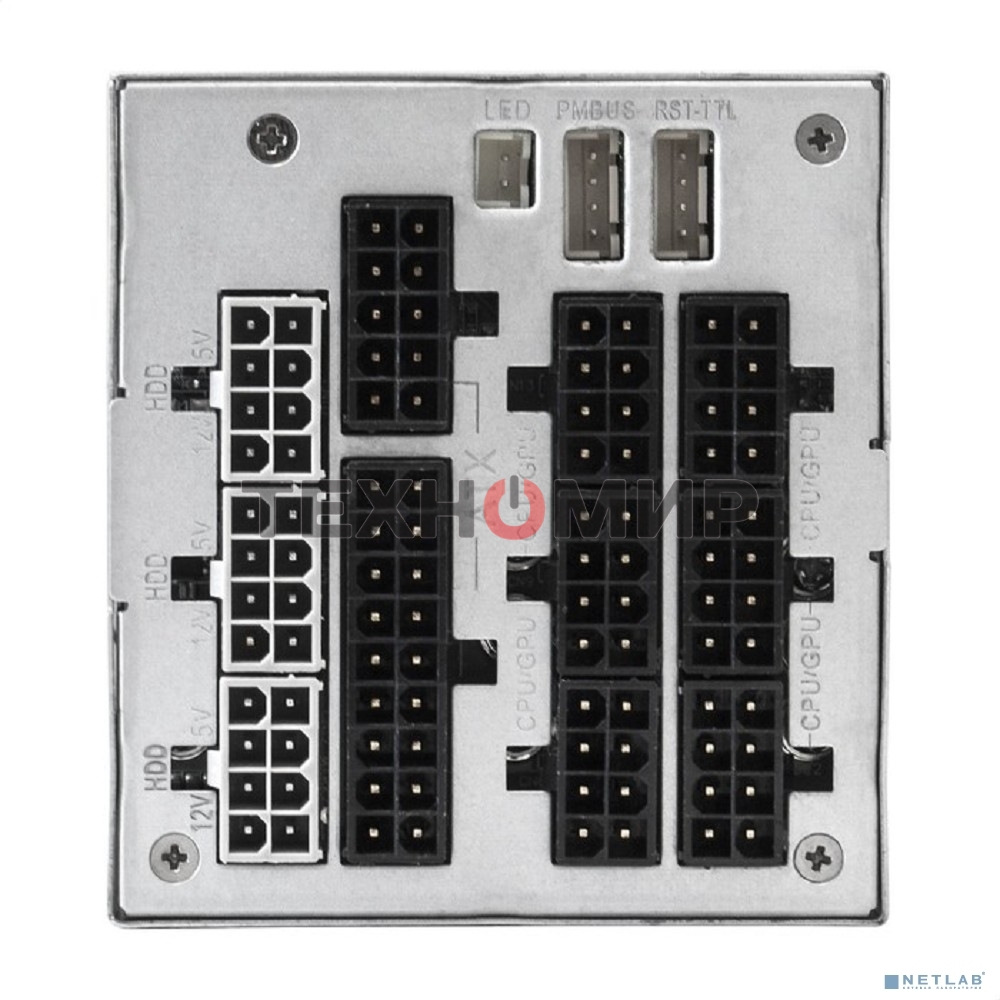 Блок питания серверный 2U Redundant 2x1200W ExeGate EX292324RUS Industrial-RTS1200 (APFC, КПД 94% (80 PLUS Platinum), 4 см fan, 24pin, 2x(4+4)pin, 2PCIe, 2SATA, 6IDE, Cable Management)