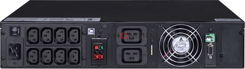 Источник бесперебойного питания Powercom Next, On-Line, 3000VA/3000W, Rack/Tower, 8*IEC320-C13 + 2*C19, LCD, Serial+USB, SmartSlot, подкл. доп. Батарей (2027233)