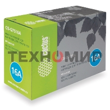 Картридж лазерный Cactus CS-Q7516A для принтеров HP LaserJet 5200/5200N; Canon LBP 3500 черный 12000 стр.