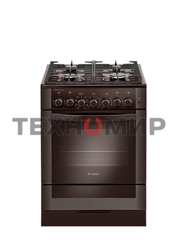 Плита комбинированная Gefest 6502-03 0030 коричневый, конфорок 4 газовых, духовка 55 л, 60 см x 85 см x 60 см