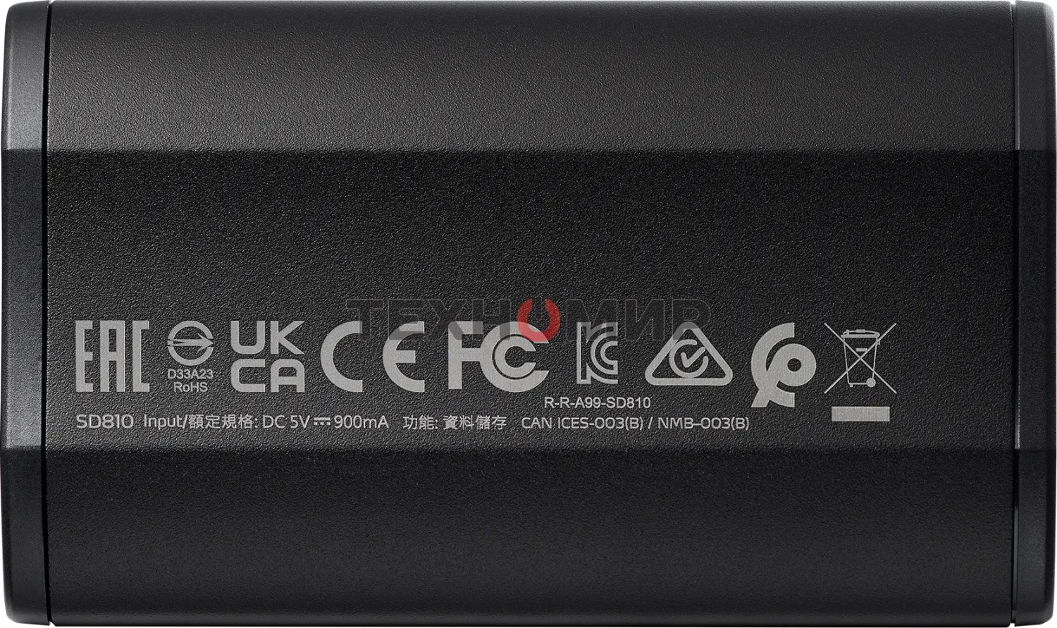 Внешний SSD ADATA SD810, 500 Gb, USB 3.2 Gen 2x2 Type-C, R/W 2000/2000, черный