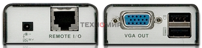 Удлинитель, SVGA+KBD+MOUSE USB ATEN, 100 м., HD-DB15+USB A-тип/USB B-тип, Female, c KVM-шнуром USB, Б.П. 220> 5V (CE100-A7-G)