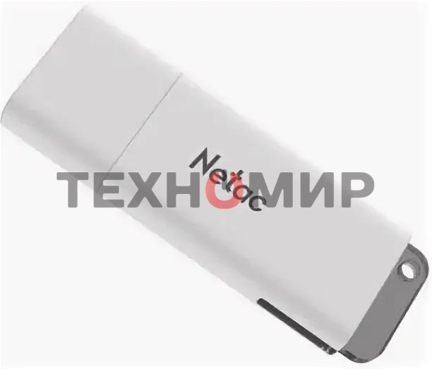 Флешка USB Netac U185 128 Gb NT03U185N-128G-30WH, USB 3.0, с колпачком, пластиковая белая