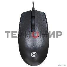 Мышь проводная Oklick 147M черный, 1600 dpi, USB, кнопки - 3
