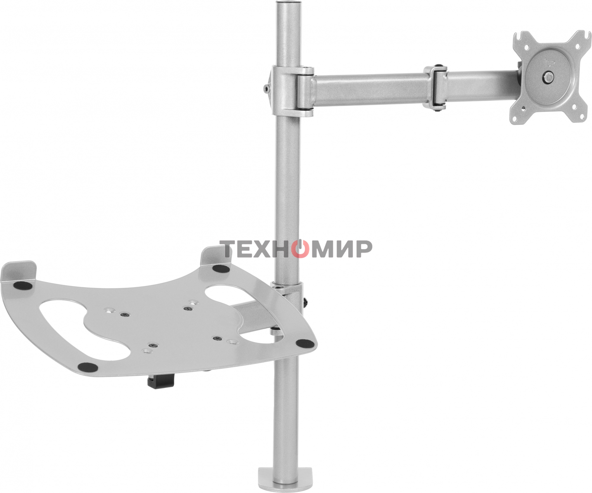 Кронштейн для монитора/ноутбука Cactus CS-VM-LH07-AL серебряный 13