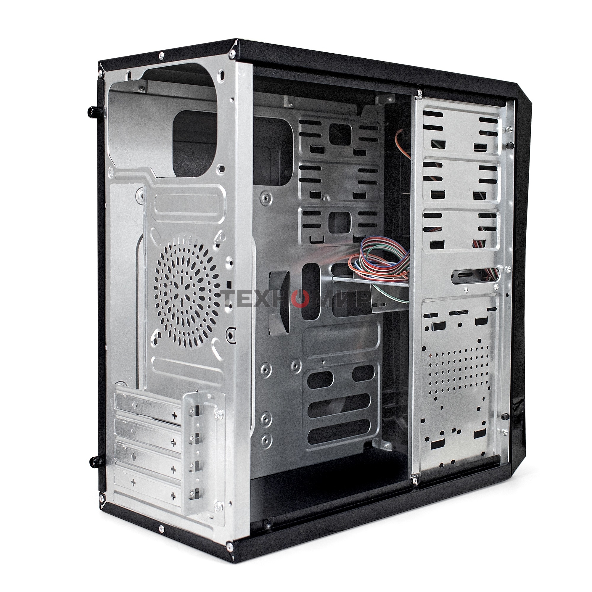 Компьютерный корпус ExeGate EX284027RUS Minitower BA-202 Black, mATX, без БП, 2хUSB, Audio