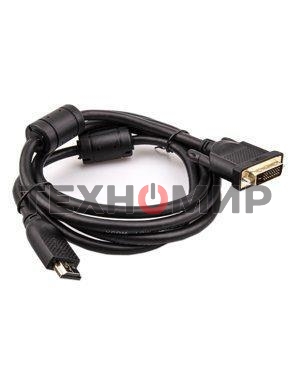 Кабель HDMI AM/DVI(24+1)M, 5м, CU, 1080P@60Hz, 2F, VCOM CG484GD-5M
