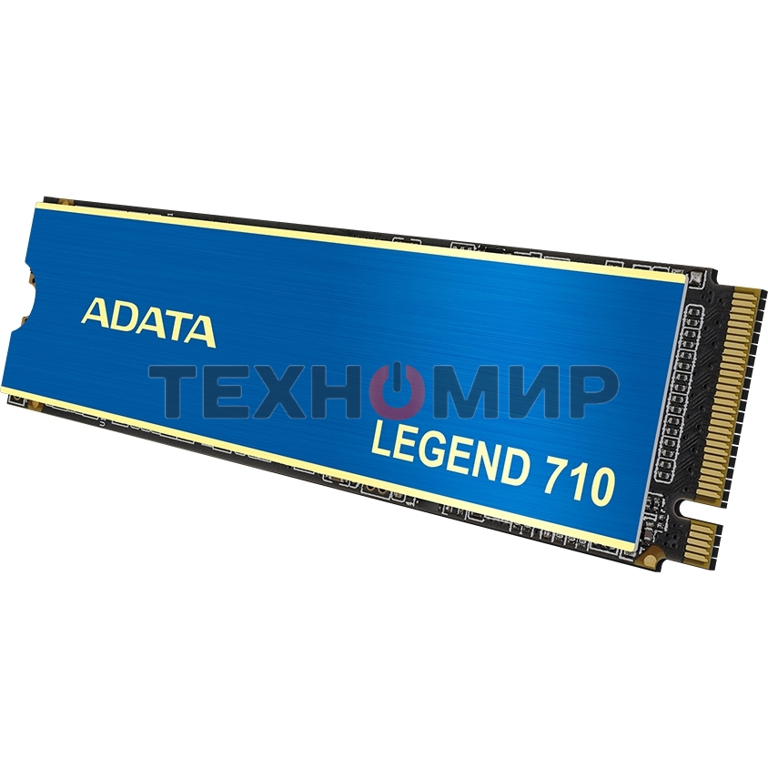 Накопитель SSD ADATA LEGEND 710, 256Gb, PCIe 3.0 x4, M.2 2280, NVMe, R/W 2100/1000, с радиатором