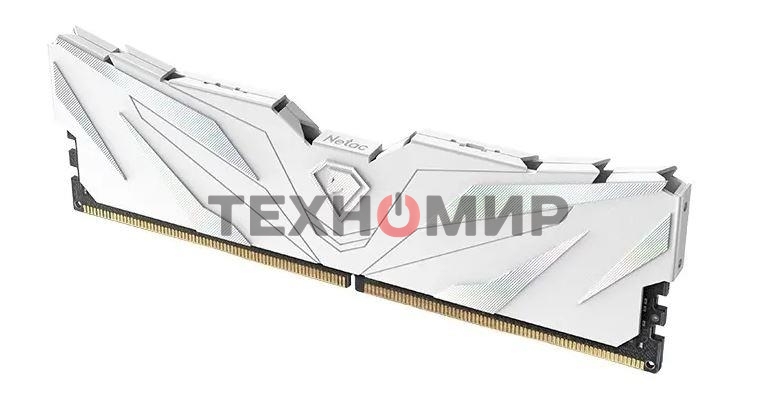 Оперативная память NETAC, DDR4, 8GB (1x8GB), 3600MHz, CL18, DIMM, с радиатором, белый
