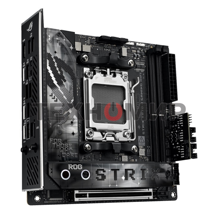 Материнская плата ASUS ROG STRIX X870-I GAMING WIFI, AM5, AMD X870, 2xDDR5, 2xSATA, 2xM.2, 1xPCI-E 5.0 x16, 1xHDMI, 2xUSB-C USB4, 1xUSB-C 10Gbps, 4xUSB-A 10Gbps, 1x 2.5Gb LAN, 2x3.5 мм, Mini-ITX