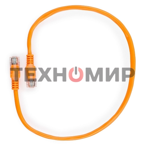 Патч-корд UTP Cablexpert PP12-0.5M/O cat.5e, 0.5м, литой, многожильный, оранжевый