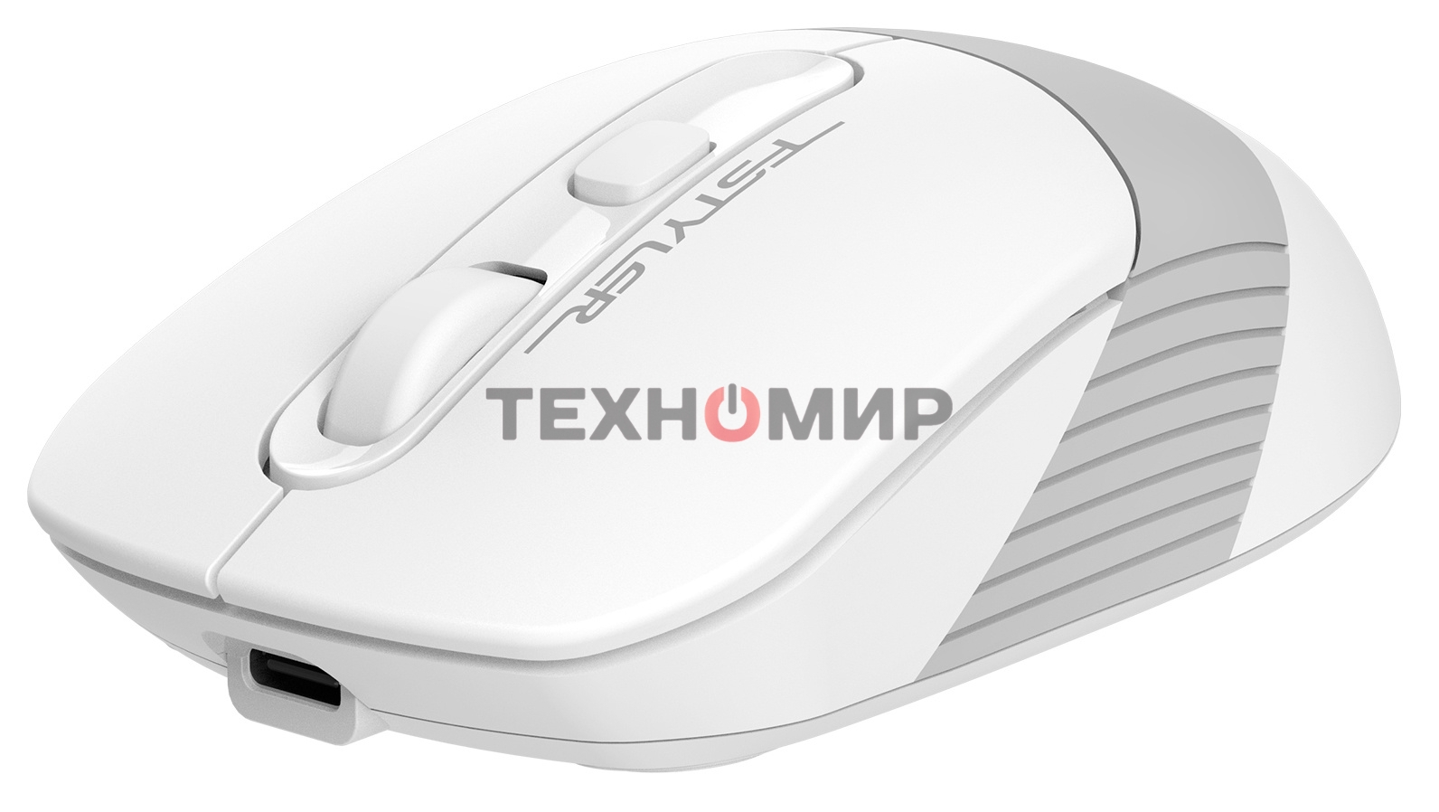 Мышь беспроводная A4Tech Fstyler FB10C белый/серый, 2000 dpi, радиоканал, Bluetooth, USB, кнопки - 4