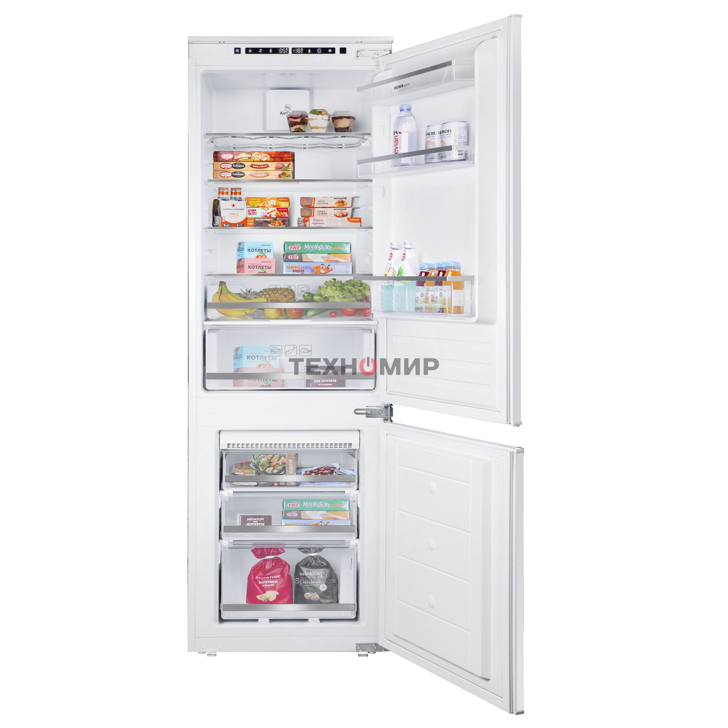 Встраиваемый холодильник HOMSair FB177NFFW Inverter
