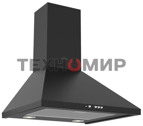 Вытяжка каминная Elikor Вента 50П-430-К3Д черный, 50 см, 430 куб. м/ч, 60 дБ