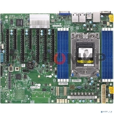 Материнская плата серверная Supermicro H12SSL-NT-B, SP3, чипсет встроен в процессор, 8xDDR4, 8xSATA, 2xM.2, 5xPCI-E 4.0 x16, 2xPCI-E x8, 2x10Gb LAN, 4xUSB-A 3.0, 1xVGA, 1xCOM, ATX