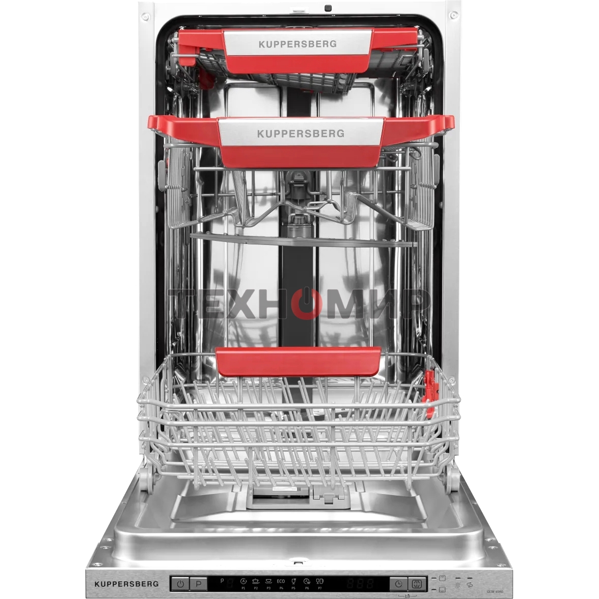 Встраиваемая посудомоечная машина Kuppersberg GLM 4580, серебристый, 44.8 см, 11 компл., 44 дБ, класс A++
