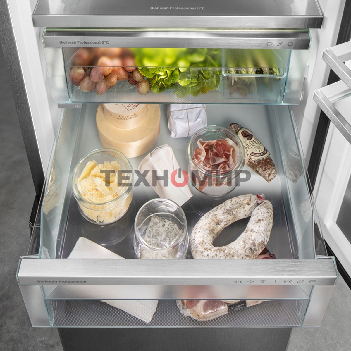 Холодильник Liebherr Комбинация XRFsf 5225-22 001 (SFNsfd 5227-22 001 +SRBsfc 5220-22 001) серебристый двухкамерный 377/271л морозилка сбоку, Side by Side