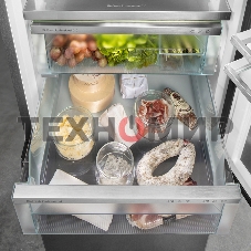 Холодильник Liebherr Комбинация XRFsf 5225-22 001 (SFNsfd 5227-22 001 +SRBsfc 5220-22 001) серебристый двухкамерный 377/271л морозилка сбоку, Side by Side