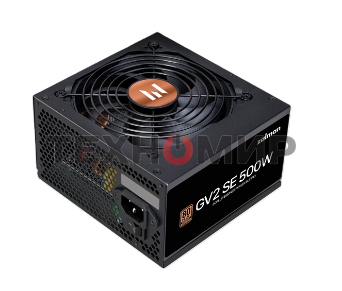 Блок питания Zalman ZM500-GV2SE, 500Вт, 80 PLUS Bronze, 120мм, черный