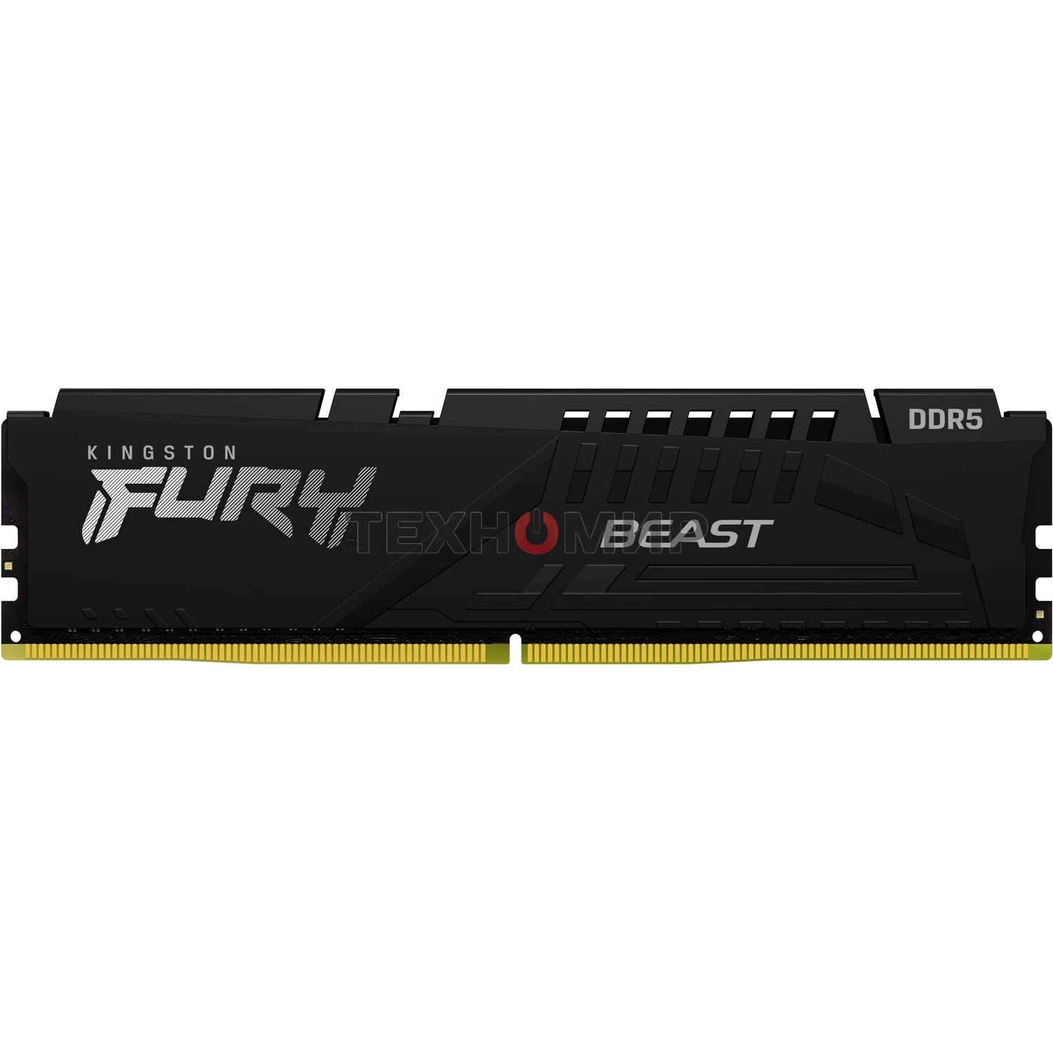 Оперативная память Kingston Fury Beast, DDR5, 32Gb (1x32GB), 6400MHz, CL32, DIMM, радиатор, черный