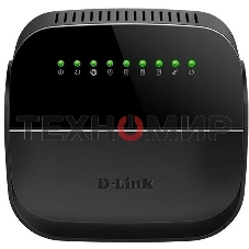 Роутер беспроводной D-Link DSL-2640U/R1A ADSL2+ черный ANNEX А
