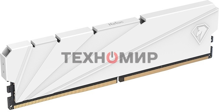 Оперативная память NETAC, DDR4, 16GB (2x8GB), 3200MHz, CL16, DIMM, с радиатором, белый