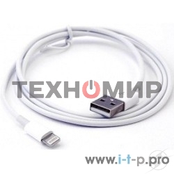 Кабель USB Cablexpert CC-USB-AP2MWP AM/Apple, для iPhone5/6 Lightning, 1м, белый, пакет