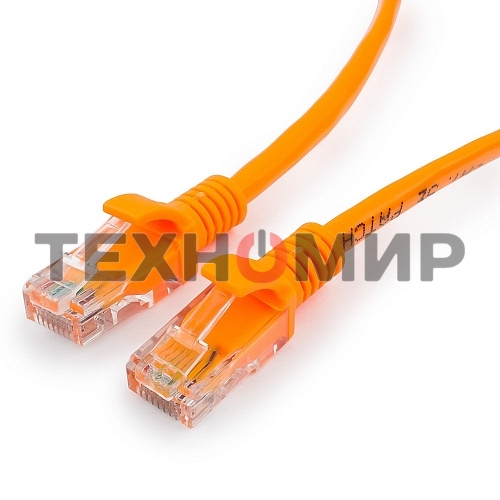Патч-корд UTP Cablexpert PP12-0.5M/O cat.5e, 0.5м, литой, многожильный, оранжевый