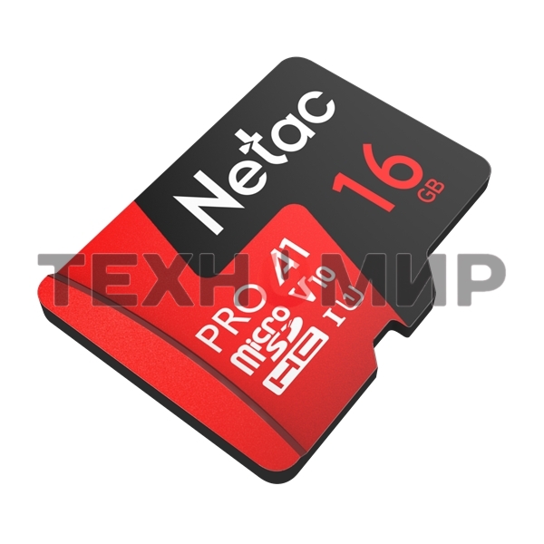 Флеш карта NeTac MicroSD card P500 Extreme Pro 16Gb, retail version w/SD adapter