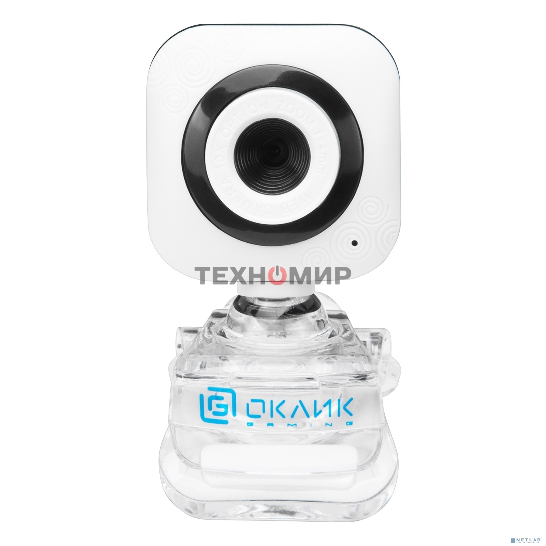Веб-камера Оклик OK-C8812 белый 0.3Mpix (640x480) USB2.0 с микрофоном