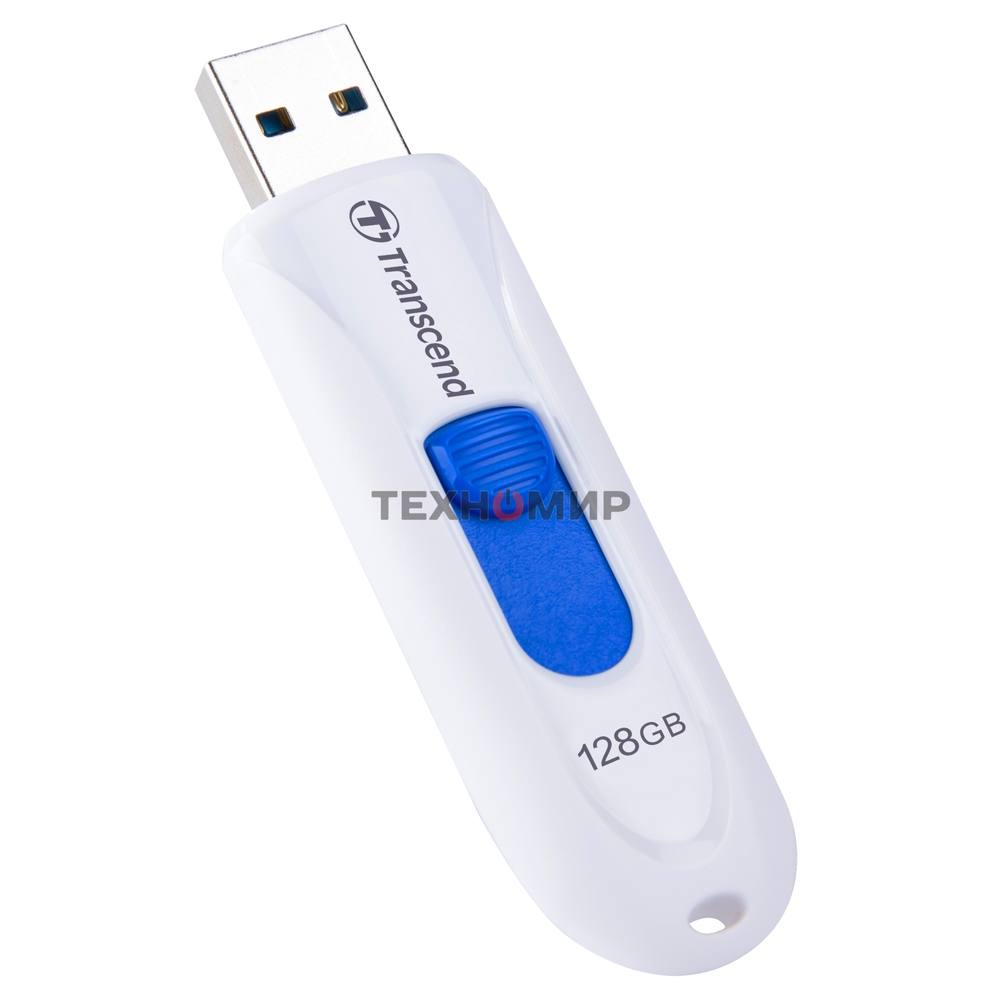 Флешка USB Transcend Jetflash 790 (TS128GJF790W), 128Gb, USB 3.0, R/W 90/40, белый