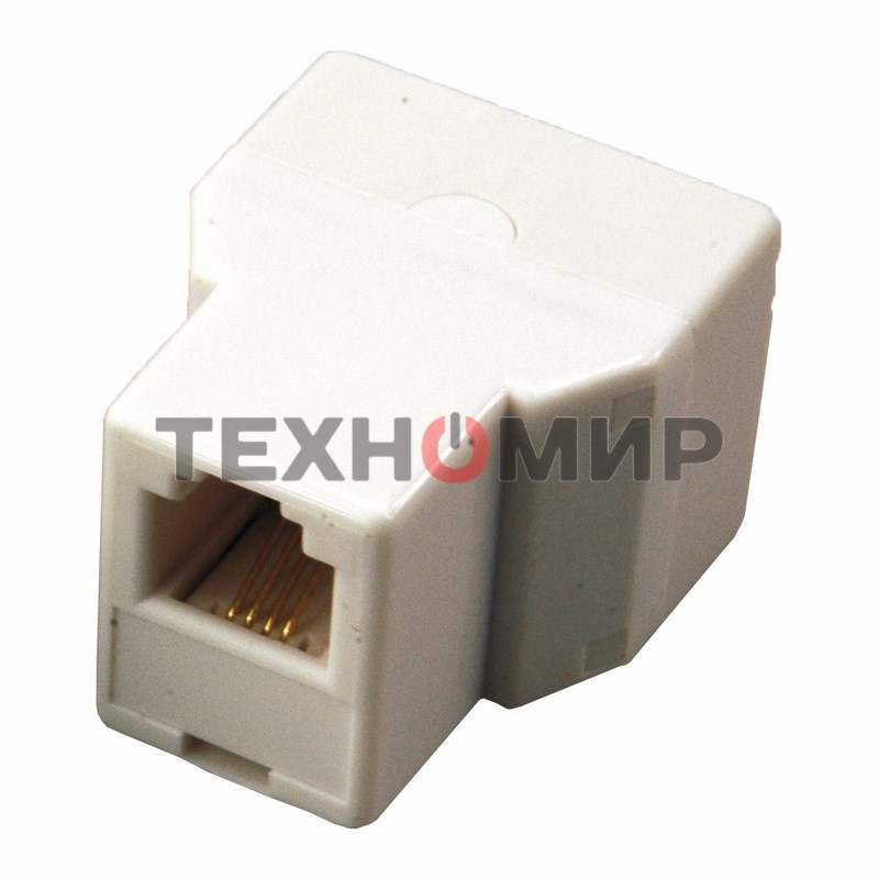 Телефонный двойник Rexant RJ-14(6P4C) (гнездо - 2 гнезда)