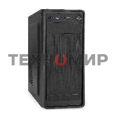 Компьютерный корпус Miditower ExeGate EX287372RUS XP-332UC-XP350 (ATX, XP350 с вент. 12см, 2*USB 3.0+1*TypeC, аудио, черный)
