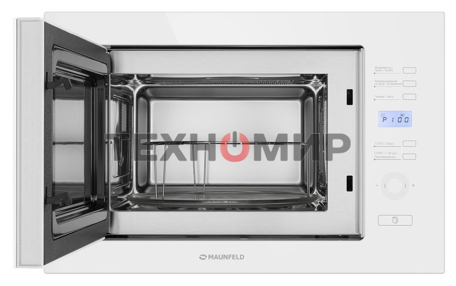 Микроволновая печь встраиваемая Maunfeld MBMO.25.7GW белый, 25 л, 900 Вт, переключатели - сенсор