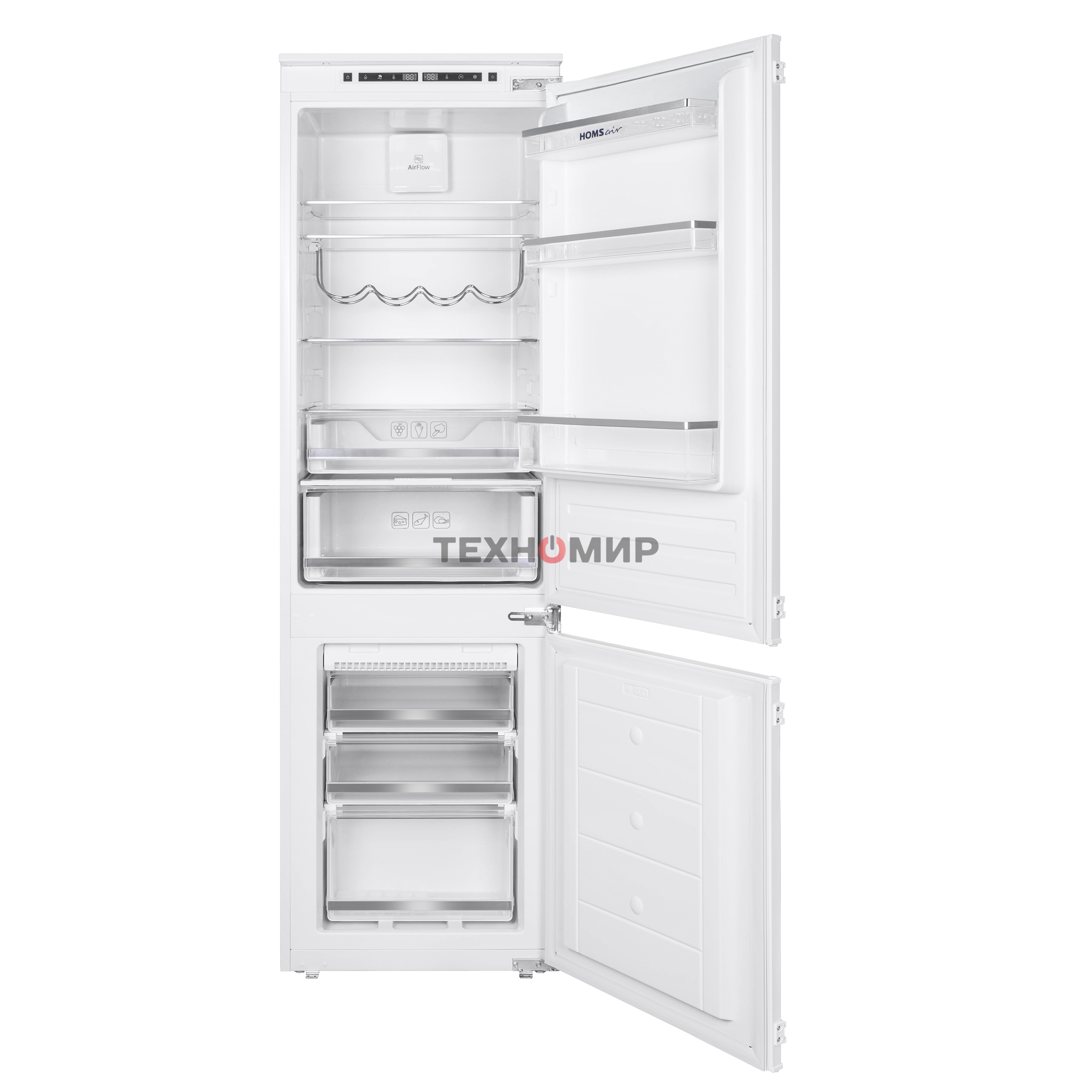 Встраиваемый холодильник HOMSair FB177NFFW Inverter