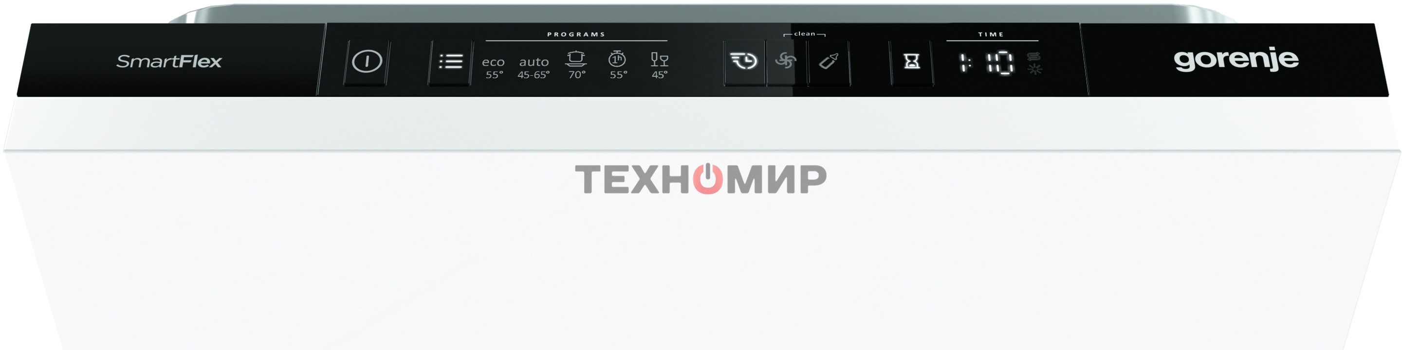 Встраиваемая посудомоечная машина Gorenje GV561D10, узкая, ширина 44.8см, полновстраиваемая, загрузка 11 комплектов