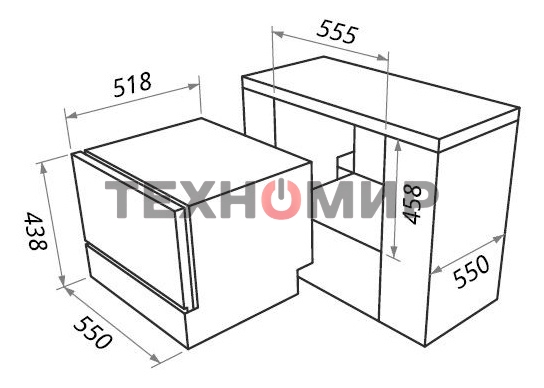 Встраиваемая посудомоечная машина Maunfeld MLP-06IM, белый, 55 см, 6 компл., 49 дБ, класс A+