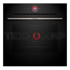 Встраиваемый духовой шкаф с 14 режимами нагрева,контроль температуры от 30 °C до 300 °C,объем 71 л,Eco Clean Direct,TFT сенсорный дисплей,дверь с SoftClose и SoftOpen, Bosch Assist,система очистки пиролитическая,черный