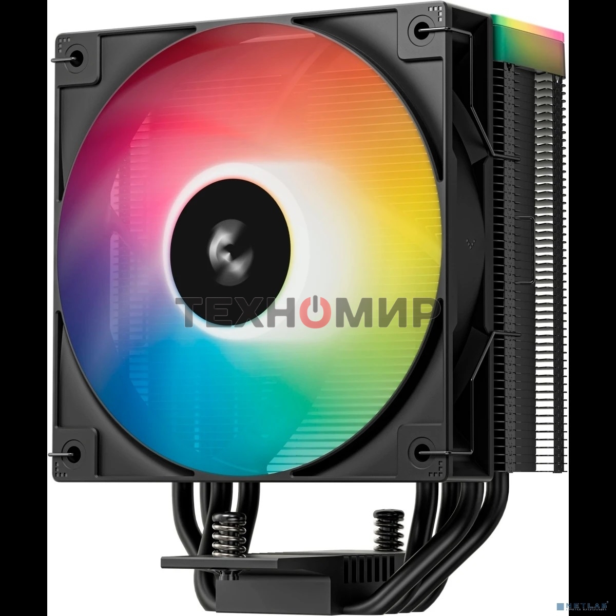 Кулер для процессора DEEPCOOL AG400 BK ARGb V2 черный 120мм алюминий+медь 2100rpm 31.6db 4-pin 220W 154мм