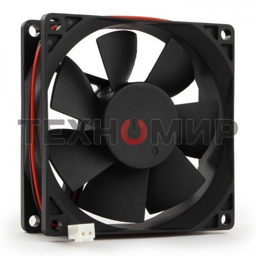 Вентилятор для корпуса Gembird FANPS черный, 80 мм, 2600 об/мин, 27 дБ, 2 pin