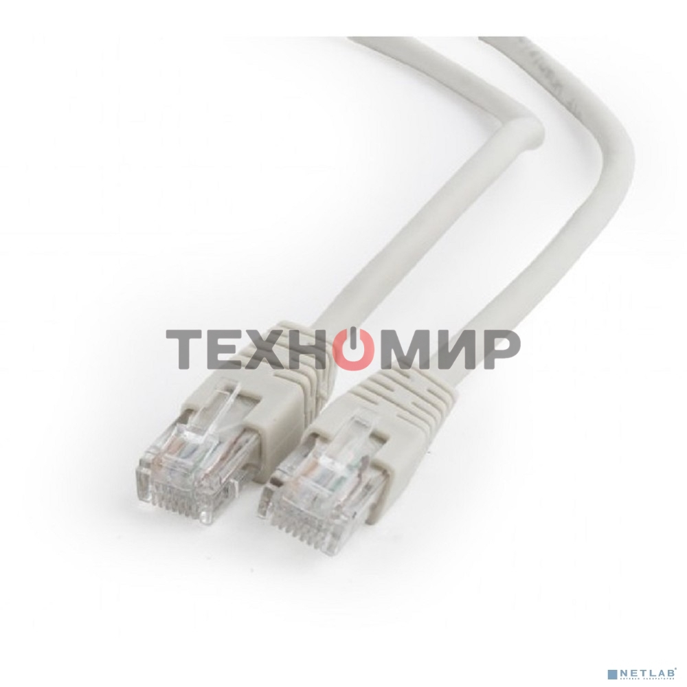 Патч-корд UTP Cablexpert cat.6, 0.25м, литой, многожильный, серый